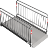 Grabenbrücke aus Aluminium mit Sicherheitsgeländer Breite: 1,00 m Länge: ca. 2,30 m - Art.Nr. 20281-S