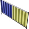 Mobilzaun Trapez Blechbeschichtung: blau / gelb Höhe: 1,2 m - Art.Nr. 3B1222BG – Bild 3