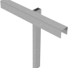 Einfacher Holzbauzaunständer mit passendem Oberteil Holzbauzaunständer Oberteilverzinkt, 490 mm - Art.Nr. 3B160-1 – Bild 3