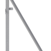Einfacher Eck-Holzbauzaunständer mit passendem Eckoberteil - Art.Nr. 3B160-E