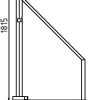 Einfacher Eck-Holzbauzaunständer mit passendem Eckoberteil - Art.Nr. 3B160-E – Bild 2