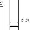 Aluminiumpoller Ø 120 mm - Art.Nr. 40120B – Bild 4