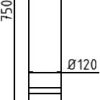 Aluminiumpoller Ø 120 mm - Art.Nr. 40120PB – Bild 4