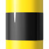 Stahlrohrpoller Ø 152 x 3,2 mm ortsfest, zum Einbetonieren gelb / schwarz - Art.Nr. 40150BG – Bild 2