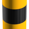 Stahlrohrpoller Ø 152 x 3,2 mm ortsfest, zum Einbetonieren gelb / schwarz - Art.Nr. 40151BG – Bild 3