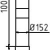 Stahlrohrpoller Ø 152 x 3,2 mm herausnehmbar, ohne Verschluss gelb / schwarz - Art.Nr. 40151HBG – Bild 4