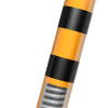 Absperrpoller Stahlrohr Ø 152 x 3,2 mm ortsfest zur Dübelbefestigung - Art.Nr. 401530NBG – Bild 3