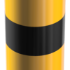Stahlrohrpoller Ø 193 x 3,6 mm ortsfest, zum Einbetonieren gelb / schwarz - Art.Nr. 40191BG – Bild 3
