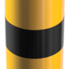 Stahlrohrpoller Ø 193 x 3,6 mm herausnehmbar, mit Dreikantverschluss gelb /schwarz - Art.Nr. 40191FBG – Bild 3