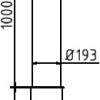 Absperrpoller Stahlrohr Ø 193 x 3,6 mm herausnehmbar ohne Verschluss - Art.Nr. 40191H – Bild 4
