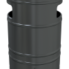 Abfallbehälter 40l, mit Ascher - Art.Nr. 4024B – Bild 2