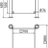 Pflanzbehälter Rundrohre Ø 76 mm senkrecht - Art.Nr. 4025_70PB – Bild 2