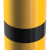 Stahlrohrpoller Ø 273 x 5 mm ortsfest, zum Einbetonieren gelb / schwarz - Art.Nr. 40272BG – Bild 3