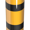 Stahlrohrpoller Ø 273 x 5 mm zum Aufdübeln gelb / schwarz - Art.Nr. 40273BG
