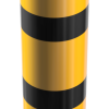 Stahlrohrpoller Ø 273 x 5 mm zum Aufdübeln gelb / schwarz - Art.Nr. 40273BG – Bild 3