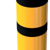 Stahlrohrpoller Ø 323 x 5 mm ortsfest zum Einbetonieren gelb / schwarz - Art.Nr. 40322BG – Bild 3