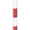 Kettenständer aus Ø 40 mm Kunststoffrohr weiß / rot befüllbarer, runder Fuß - Art.Nr. 4041KB