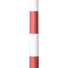 Kettenständer aus Ø 40 mm Kunststoffrohr weiß / rot befüllbarer, runder Fuß - Art.Nr. 4041KB – Bild 2
