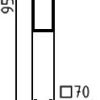 Stilpoller Stahlrohr 70 x 70 mm Serie 4073B - Art.Nr. 4073PB – Bild 4