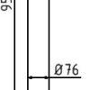 Absperr-Stilpfosten Serie 4074B Ø 76 mm - Art.Nr. 4074PB – Bild 4