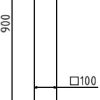 Stilpoller Stahlrohr 100 x 100 mm Serie 4075B - Art.Nr. 4075PB – Bild 4