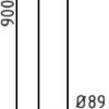 Edelstahlpfosten Ø 89 mm - Art.Nr. 4089P – Bild 4