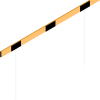 Barriere Aluminiumprofil gelb beschichtet / schwarz beklebt - Art.Nr. 4117_20BG – Bild 2