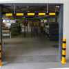 Barriere Aluminiumprofil gelb beschichtet / schwarz beklebt - Art.Nr. 4117_40BG
