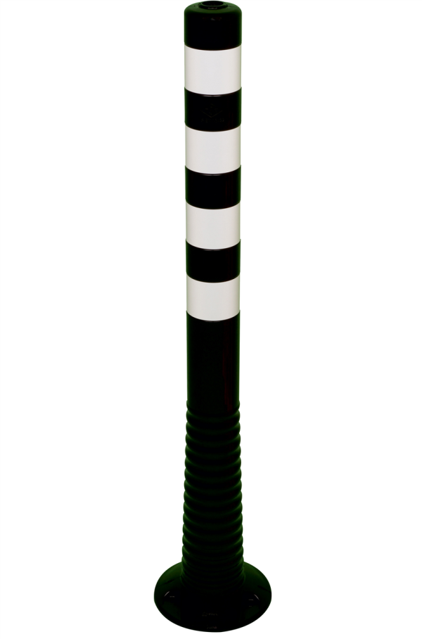 Flexipfosten schwarz / weiß Ø 80 mm - Art.Nr. 412221BS