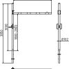 Höhenbegrenzer schwenkbar Querrohrlänge: 2500 mm für Vorhangschloss zum Einbetonieren - Art.Nr. 417_251VB – Bild 4