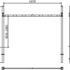 Höhenbegrenzer mit 2 Standpfosten Querrohrlänge: 4000 mm zum Einbetonieren ohne Barriere aus Alurohr - Art.Nr. 417_402B – Bild 4