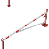 Drehschranke mit Auflagepfosten und Seilzugverstärkung - Art.Nr. 4213_35FBP