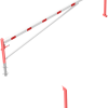 Drehschranke mit Auflagepfosten und Seilzugverstärkung - Art.Nr. 4213_50VB