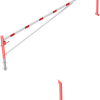 Drehschranke mit Auflagepfosten und Seilzugverstärkung - Art.Nr. 4213_50ZB