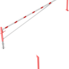 Drehschranke mit Auflagepfosten und Seilzugverstärkung - Art.Nr. 4213_55VB