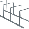 Fahrradanlehnbügel Reihenanlage Stahlrohr 50 x 12 mm - Art.Nr. 425_40 – Bild 2