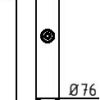 Edelstahlpfosten Ø 76 mm mit Ziernut - Art.Nr. 4272FUH – Bild 4