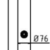 Edelstahlpfosten Ø 76 mm mit Ziernut - Art.Nr. 4272F – Bild 4