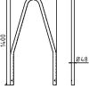 Baumschutzbügel Stahlrohr Ø 48 x 2,5 mm / Ø 60 x 2,5 mm - Art.Nr. 443_00
