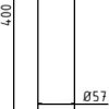 Bodenhülse mit zwei Verschraubungen für Ø 48, Ø 60, Ø 76 mm Rohrpfosten - Art.Nr. 443_44 – Bild 4