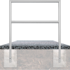 Anlehnbügel aus Stahlrohr Ø 48 x 2,5 mm - Art.Nr. 447_19B