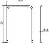 Rohrbügel aus Stahlrohr Ø 48 x 2,5 mm ohne Querholm zum Einbetonieren - Art.Nr. 448_10 – Bild 4