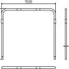 Rohrbügel aus Stahlrohr Ø 48 x 2,5 mm ohne Querholm zum Einbetonieren - Art.Nr. 448_15B – Bild 4