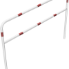 Rohrbügel aus Stahlrohr Ø 48 x 2,5 mm mit Querholm zum Einbetonieren - Art.Nr. 448_34B
