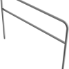 Rohrbügel aus Stahlrohr Ø 48 x 2,5 mm mit Querholm zum Einbetonieren - Art.Nr. 448_34 – Bild 3