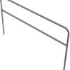Rohrbügel aus Stahlrohr Ø 48 x 2,5 mm mit Querholm zum Einbetonieren - Art.Nr. 448_35 – Bild 3