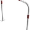 Rohrbügel aus Stahlrohr Ø 48 x 2,5 mm ohne Querholm für Dübelbefestigung - Art.Nr. 448_52B – Bild 3