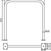 Rohrbügel aus Stahlrohr Ø 48 x 2,5 mm ohne Querholm für Dübelbefestigung - Art.Nr. 448_52 – Bild 4