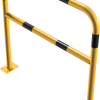 Rohrbügel aus Stahlrohr Ø 48 x 2,5 mm mit Querholm für Dübelbefestigung - Art.Nr. 448_62BG – Bild 3