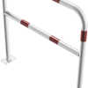 Rohrbügel aus Stahlrohr Ø 48 x 2,5 mm mit Querholm für Dübelbefestigung - Art.Nr. 448_62B – Bild 3